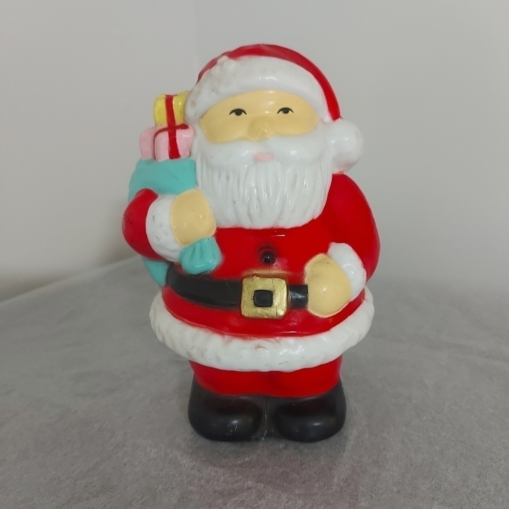 Vintage Santa clause blow mold piggy bank